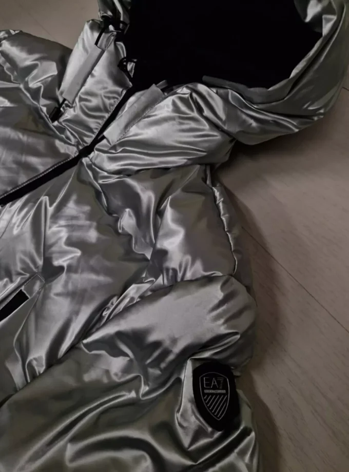 EA7 SCI EMPORIO ARMANI ITALIA GIACCA BOMBER SILVER SKI DONNA 6DTG14 TNICZ 1936