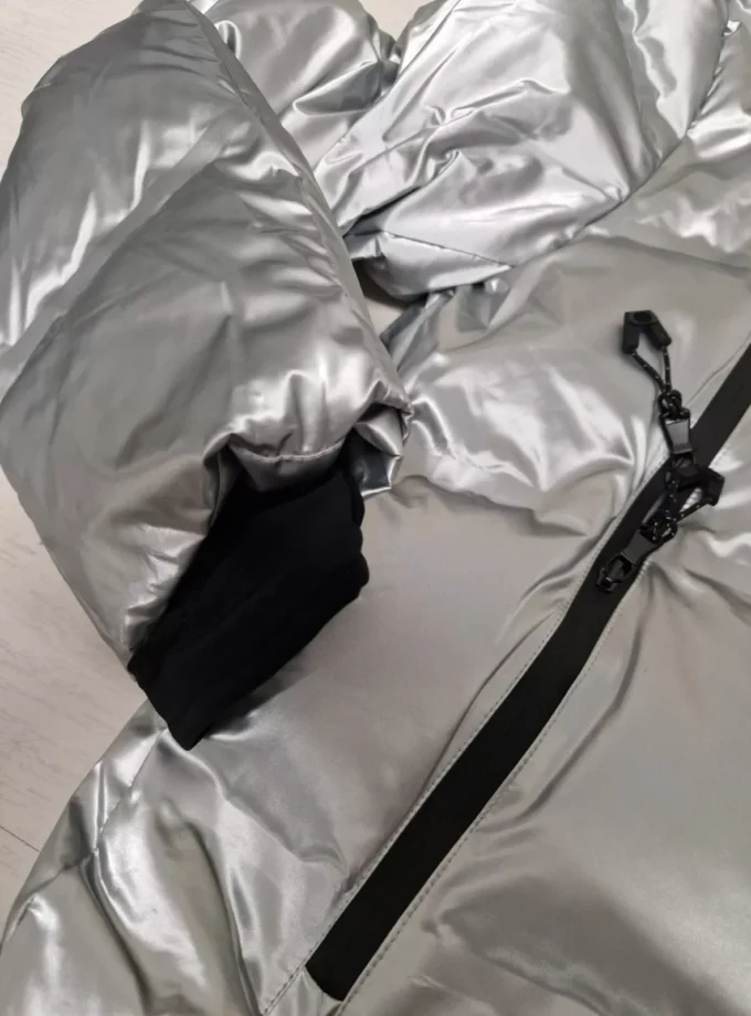 EA7 SCI EMPORIO ARMANI ITALIA GIACCA BOMBER SILVER SKI DONNA 6DTG14 TNICZ 1936