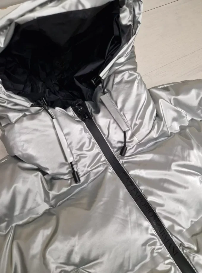 EA7 SCI EMPORIO ARMANI ITALIA GIACCA BOMBER SILVER SKI DONNA 6DTG14 TNICZ 1936