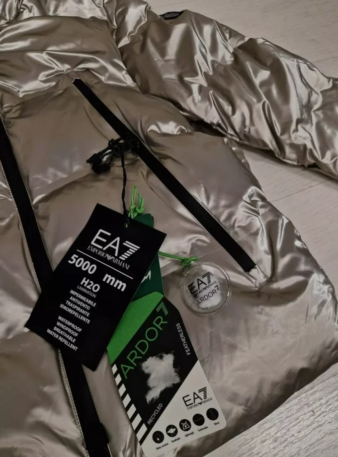 EA7 SCI EMPORIO ARMANI ITALIA GIACCA BOMBER GOLD SKI DONNA 6DTG14 TNICZ 0699
