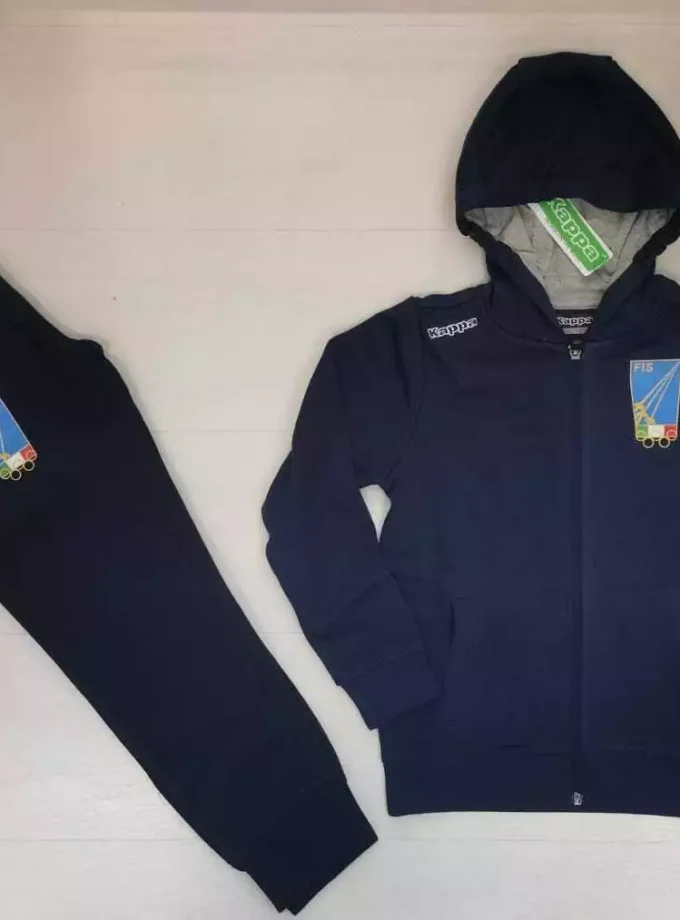 MN 68/69/70 KAPPA FIS FEDERAZIONE ITALIANA SCHERMA 2021-22 TUTA BAMBINO COTONE